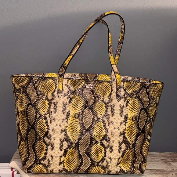 Victoria's Secret Handbags - VS snake, print, yellow black Bag